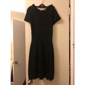 Black ribbed J McLaughlin dress
